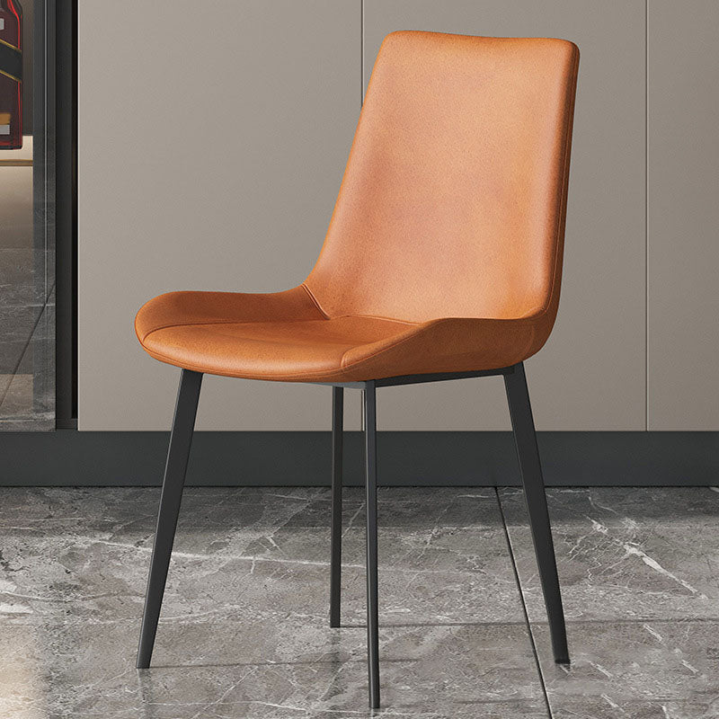 Solid Back Side Chair Industrial Dining Room Chair for Dining Room