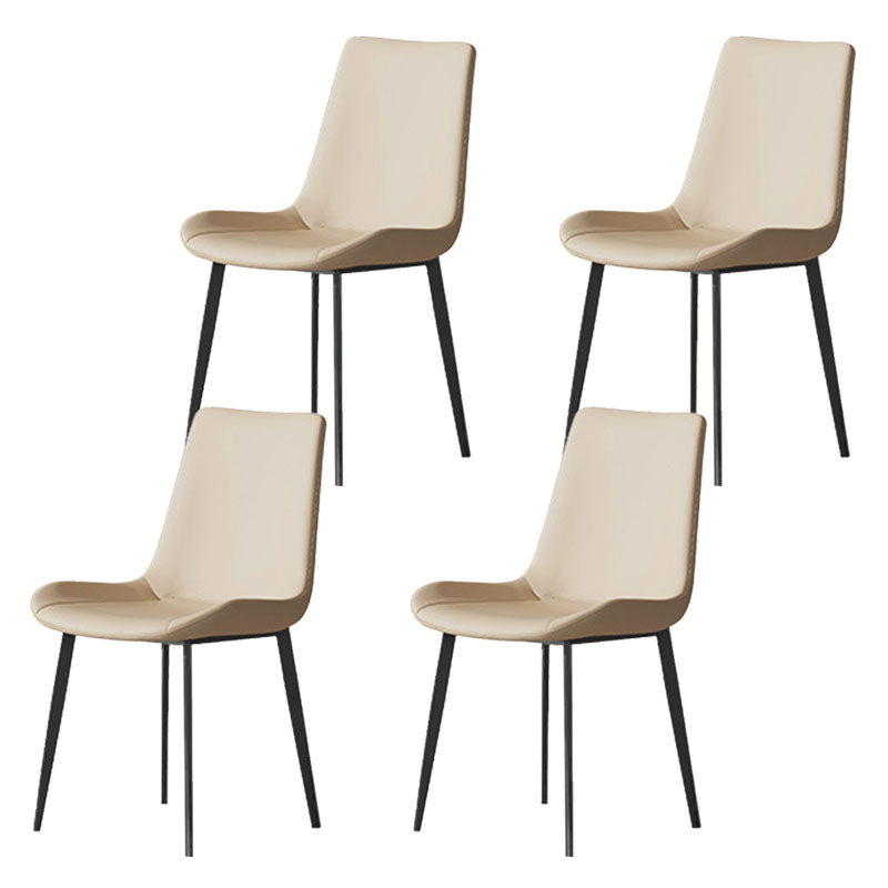 Solid Back Side Chair Industrial Dining Room Chair for Dining Room