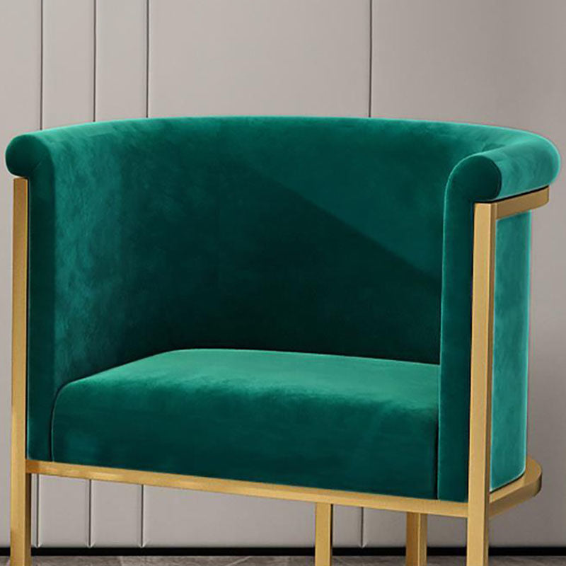 Luxury Upholstered Side Chairs Scandinavian Style Armless Solid Back Chair