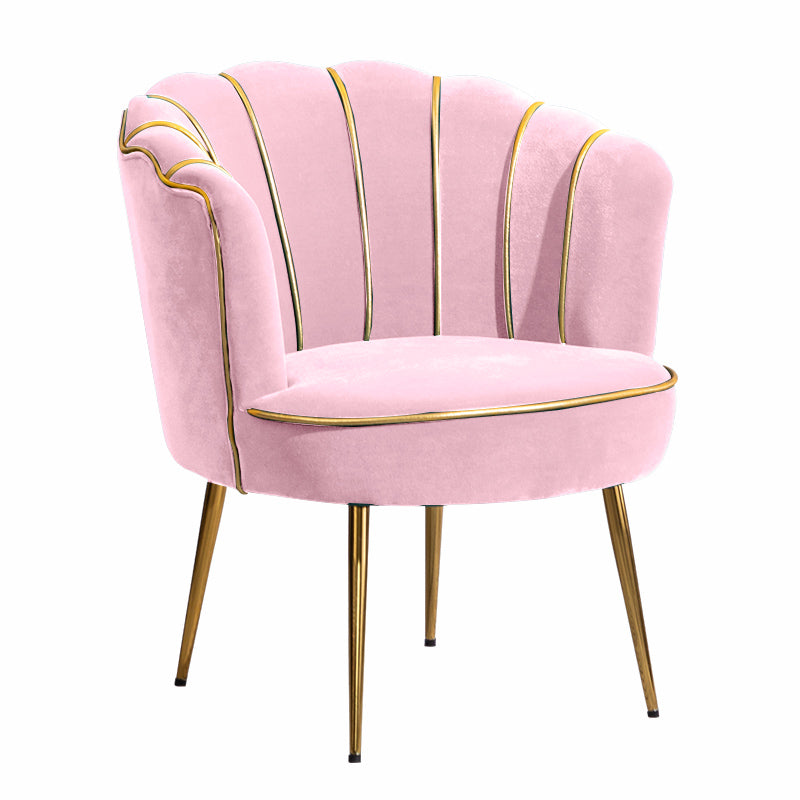 Scandinavian Upholstered Armless Dining Chairs Solid Back Chairs for Home