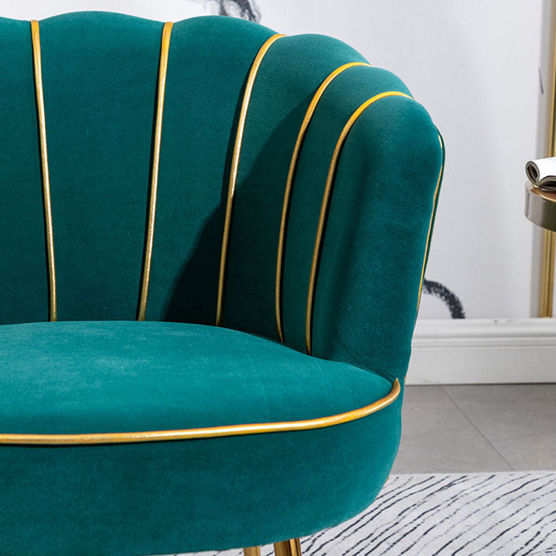 Scandinavian Upholstered Armless Dining Chairs Solid Back Chairs for Home