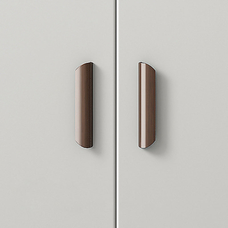 Modern Engineered Wood Dining Server Antique Finish Sideboard with Glass Door