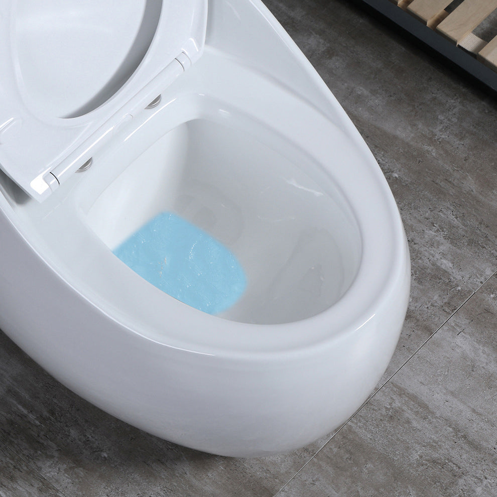 Floor Mount Flush Toilet Modern Concealed Tank One-Piece Toilet with Slow Close Seat