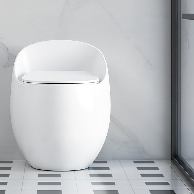 Floor Mount Flush Toilet Modern Concealed Tank One-Piece Toilet with Slow Close Seat
