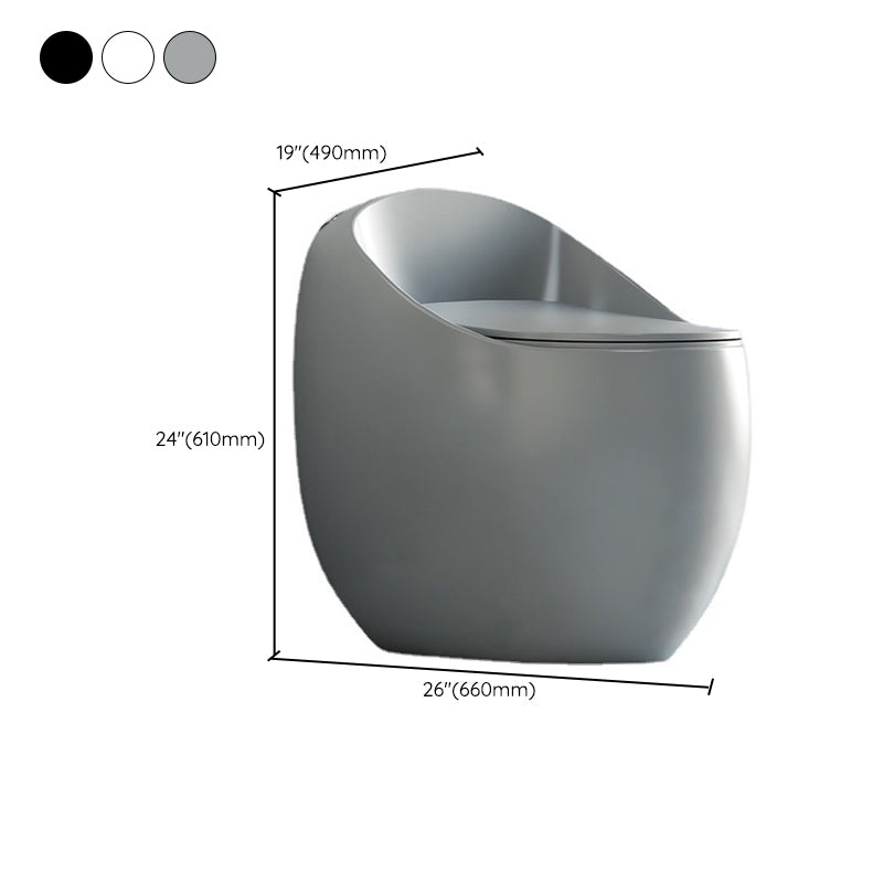 Floor Mount Flush Toilet Modern Concealed Tank One-Piece Toilet with Slow Close Seat