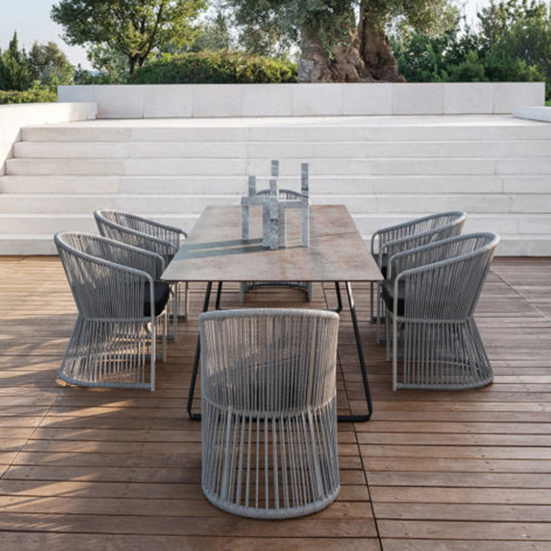 Bohemian Style Dining Table Set 1/3/7 Pieces Dining Table Set for Outdoor