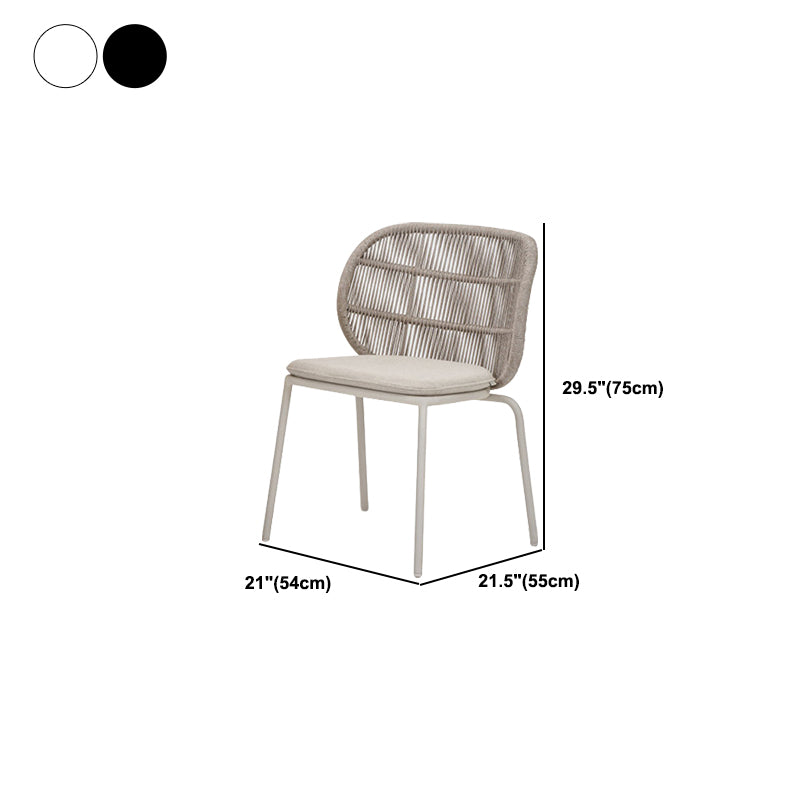 Boho Stone Dining Set 1/5/7 Piece Rectangular Dining Table Set for Outdoor