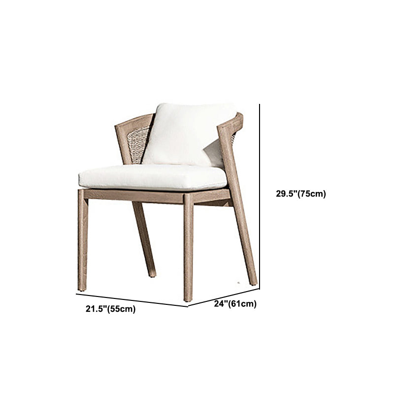 Bohemian Style Solid Wood Dining Table Set 1/7 Pieces Dining Table Set for Outdoor