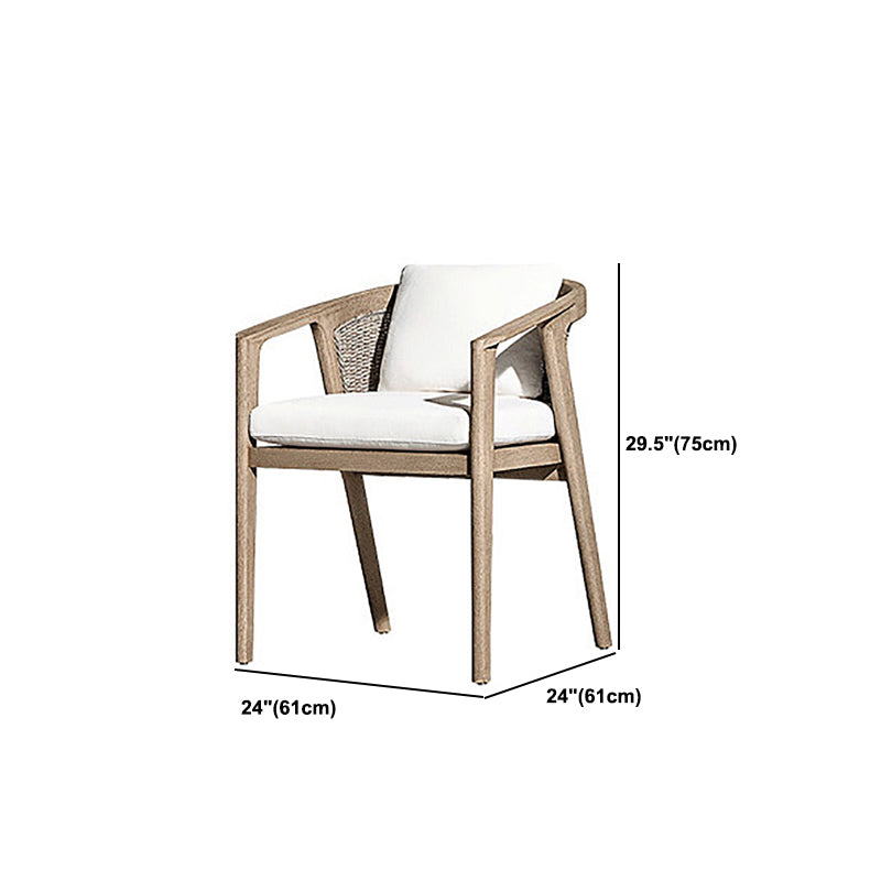 Bohemian Style Solid Wood Dining Table Set 1/7 Pieces Dining Table Set for Outdoor