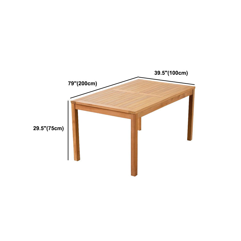 Bohemian Style Solid Wood Dining Table Set 1/5/7 Pieces Dining Table Set for Outdoor