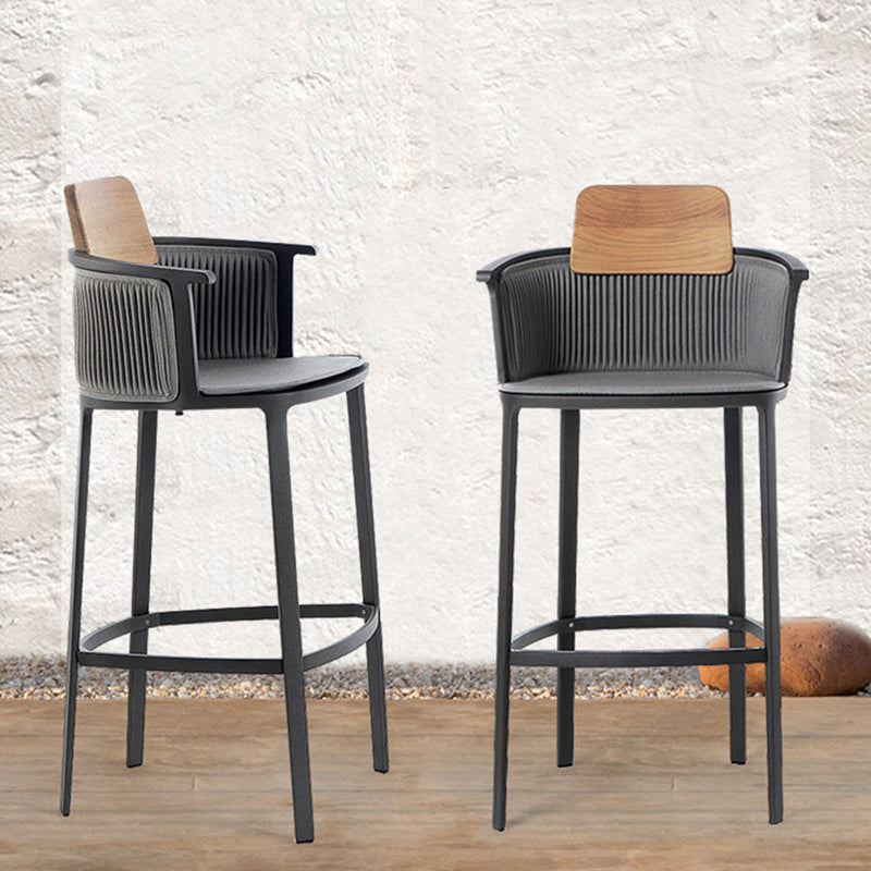 Modern Sintered Stone Top Bar Table Set 1/3 Pieces Round Counter Table Set for Outdoor