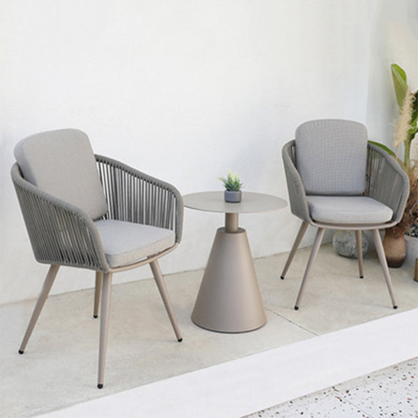 Modern Metal Dining Table Set 1/2/3/7 Pieces Dining Table Set for Outdoor