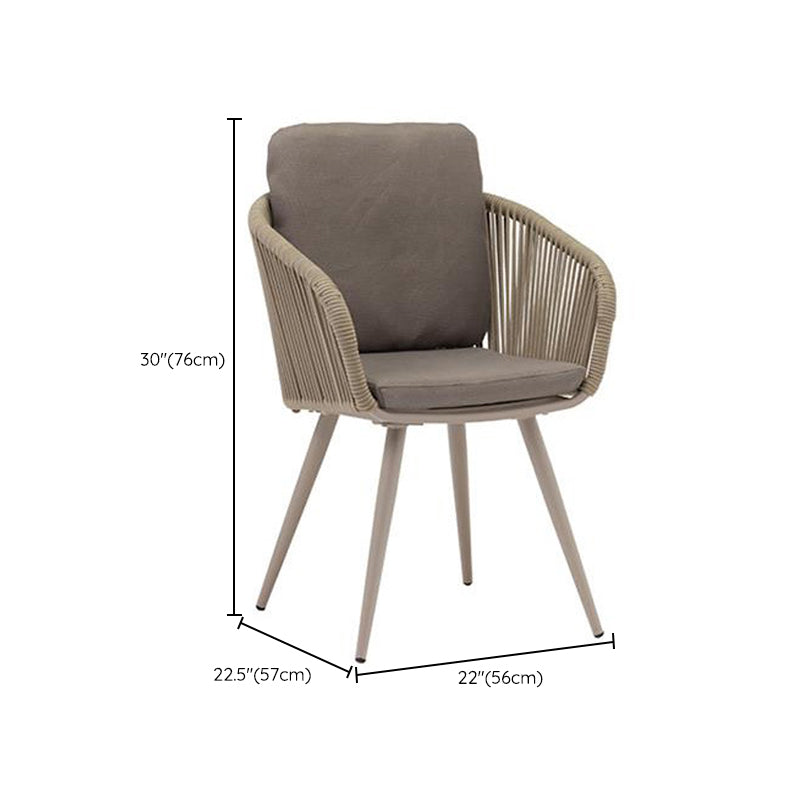 Modern Metal Dining Table Set 1/2/3/7 Pieces Dining Table Set for Outdoor