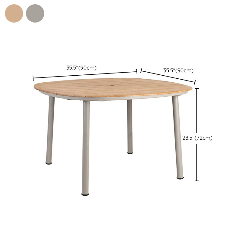 Bohemian Style Metal Base Dining Table Set 1/3/7 Pieces Dining Table Set for Outdoor