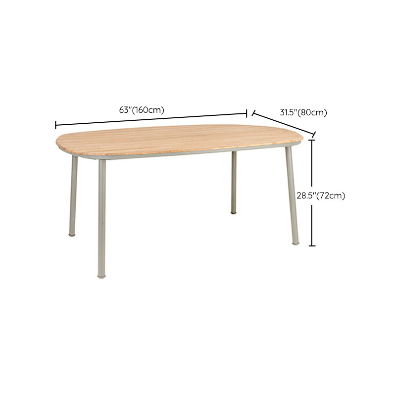 Bohemian Style Metal Base Dining Table Set 1/3/7 Pieces Dining Table Set for Outdoor