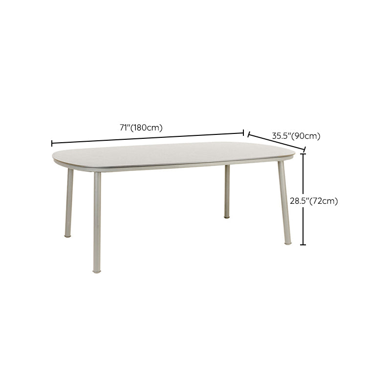 Bohemian Style Metal Base Dining Table Set 1/3/7 Pieces Dining Table Set for Outdoor