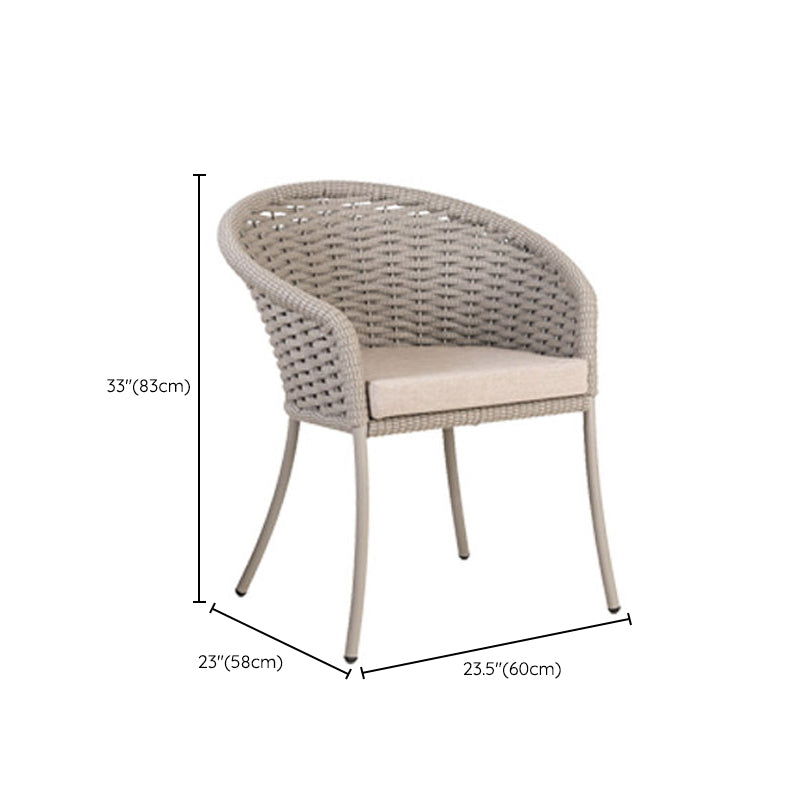 Bohemian Style Metal Base Dining Table Set 1/3/7 Pieces Dining Table Set for Outdoor