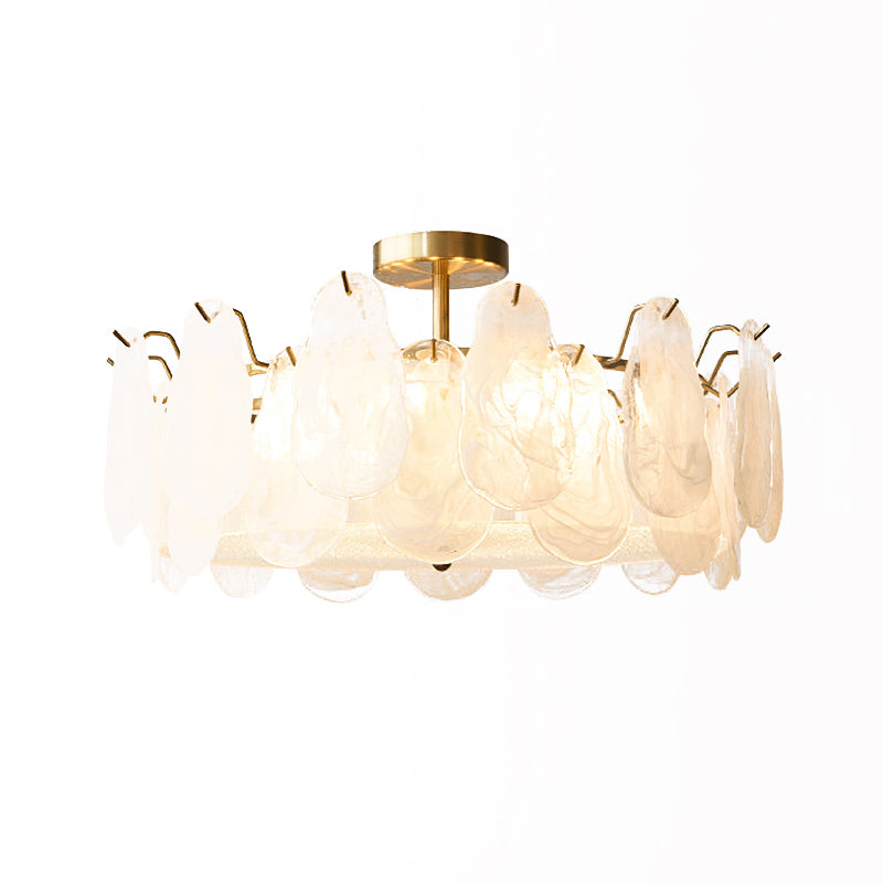 Contemporary Ceiling Lamp Creative Glass Flush Mount Light Fixture