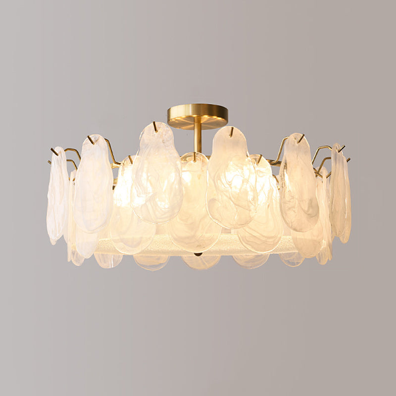 Contemporary Ceiling Lamp Creative Glass Flush Mount Light Fixture