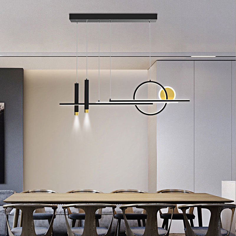 Modern Style Circle Island Pendants Metal Pendant Lights for Dining Room