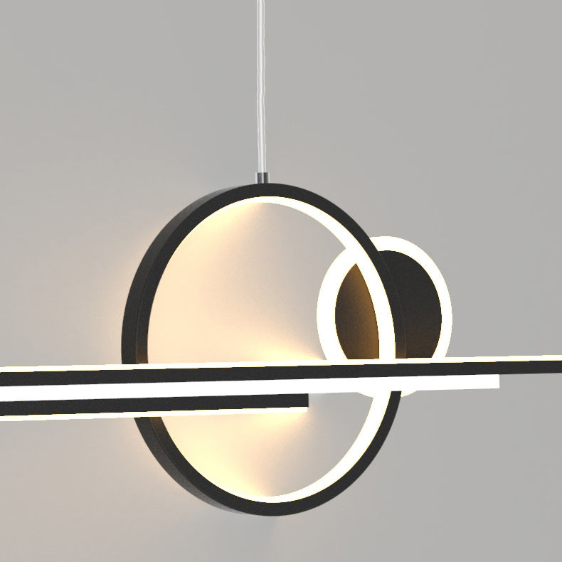 Modern Style Circle Island Pendants Metal Pendant Lights for Dining Room