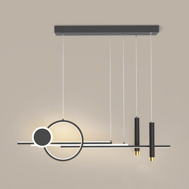 Modern Style Circle Island Pendants Metal Pendant Lights for Dining Room
