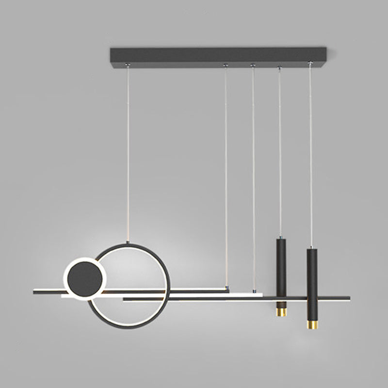 Modern Style Circle Island Pendants Metal Pendant Lights for Dining Room