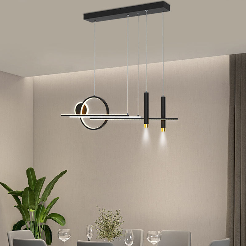 Modern Style Circle Island Pendants Metal Pendant Lights for Dining Room