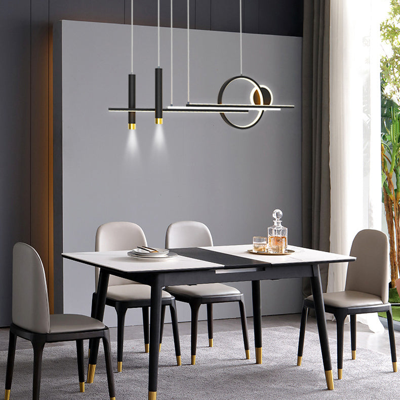 Modern Style Circle Island Pendants Metal Pendant Lights for Dining Room