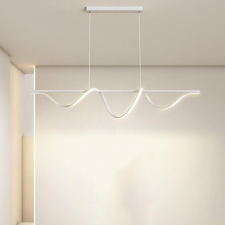 Modern Single White Kitchen Island Lighting LED Island Pendant Lighting