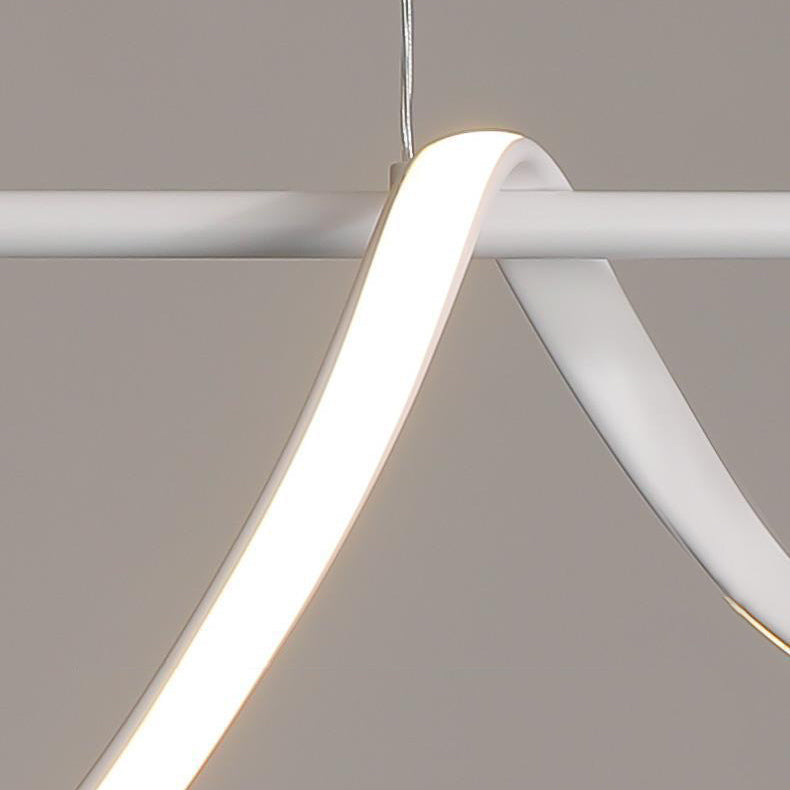 Modern Single White Kitchen Island Lighting LED Island Pendant Lighting