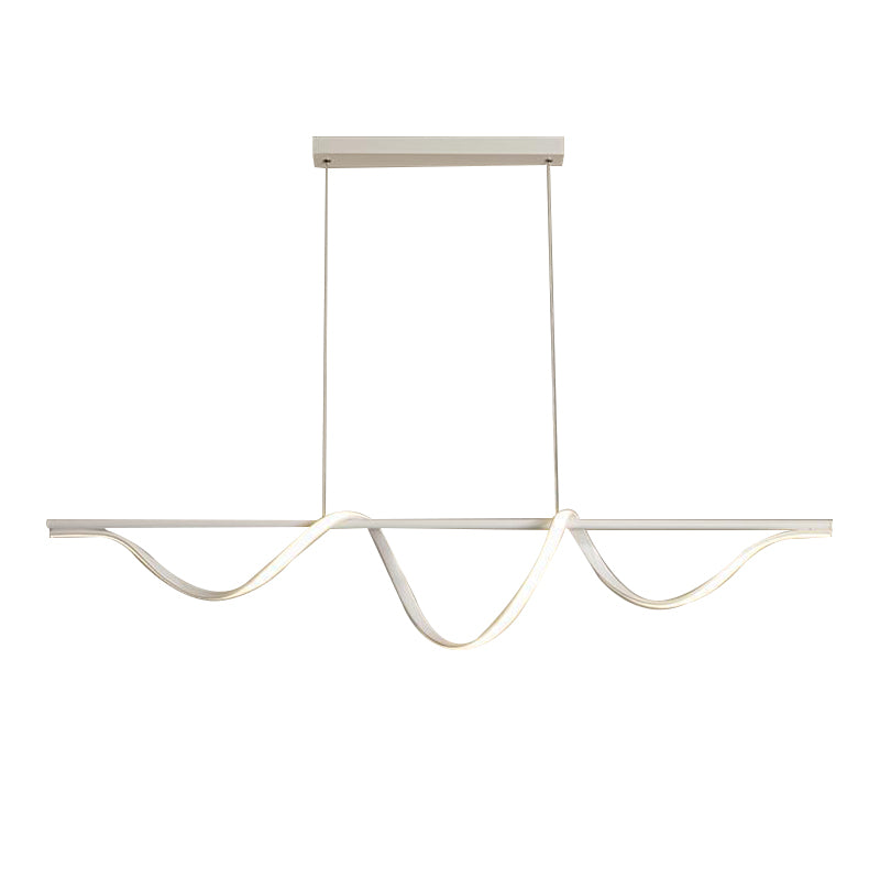 Modern Single White Kitchen Island Lighting LED Island Pendant Lighting