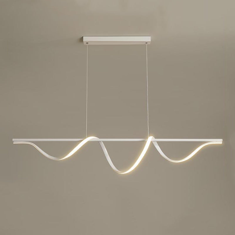 Modern Single White Kitchen Island Lighting LED Island Pendant Lighting