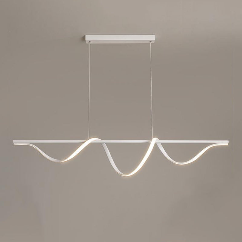 Modern Single White Kitchen Island Lighting LED Island Pendant Lighting