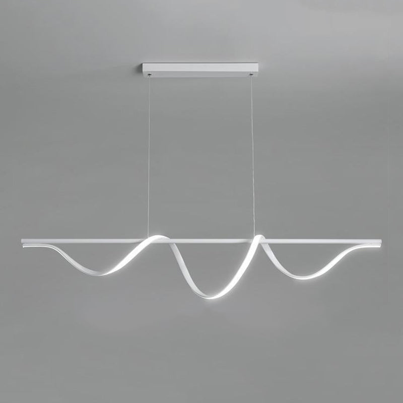 Modern Single White Kitchen Island Lighting LED Island Pendant Lighting