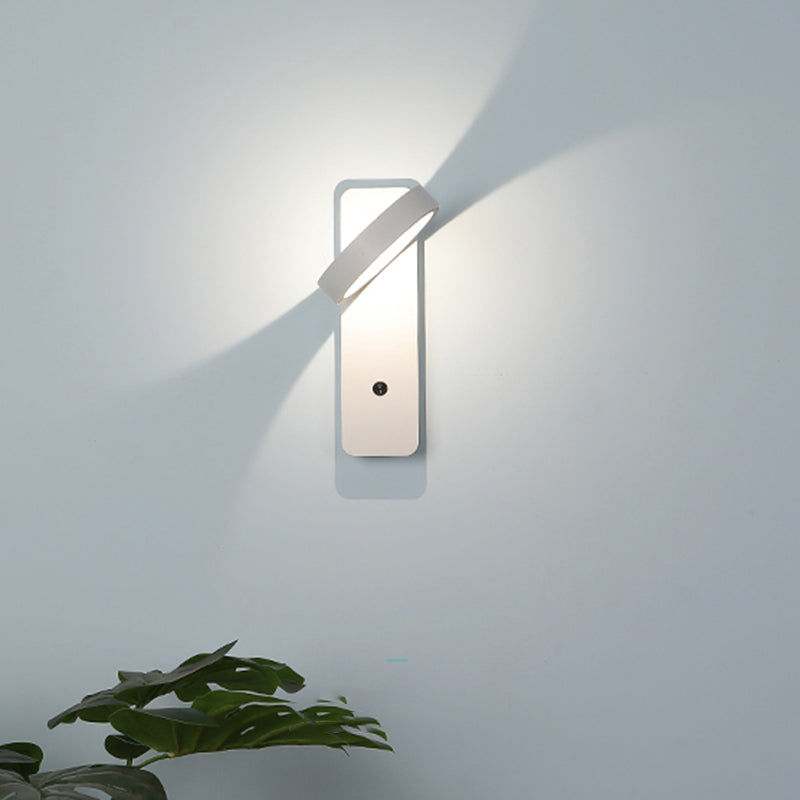 Metal Drum Wall Light Fixture Minimalist 1 Light Wall Lighting for Bedroom