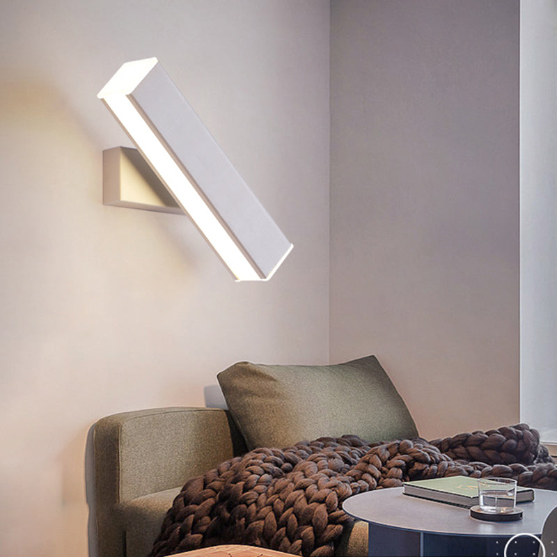 Linear Wall Mount Lighting Simple Metal 1 Light Wall Mounted Light for Bedroom