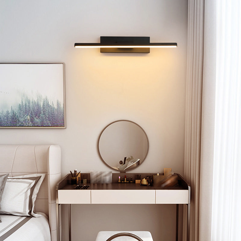 Modern Simple Aluminum Wall Light LED Strip Shape Rotatable Wall Lamp for Bedroom