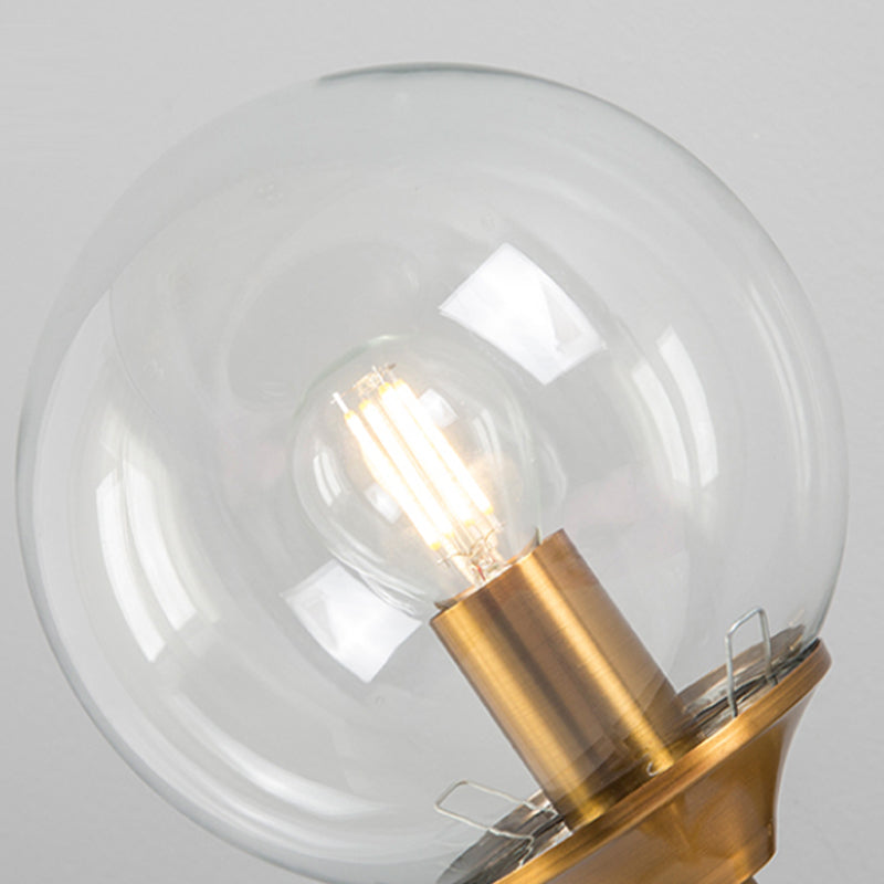 Modern Glass Wall Sconce Minimalist Metal Wall Light Fixture