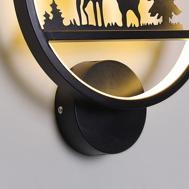 Metal Modern Wall Sconce Geometric Shape Wall Light with Silicone Shade for Bedroom