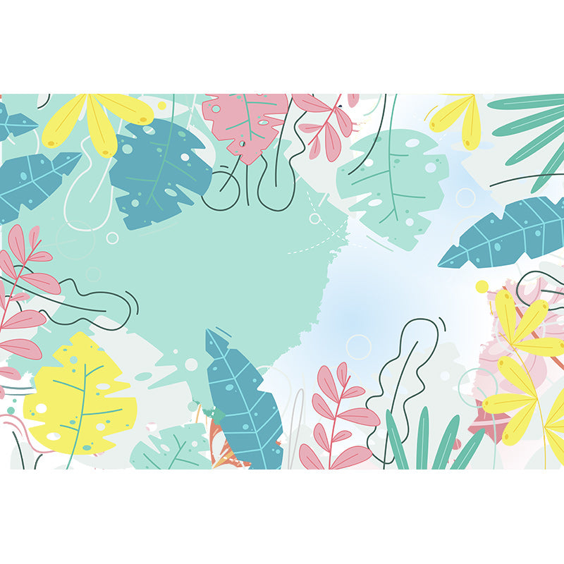 Decorative Wall Mural Wallpaper Tropical Plants Sitting Room Wall Mural