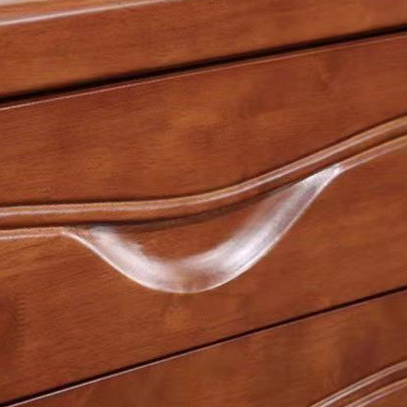 Solid Wood Nightstand Modern 2-drawer Bedside Cabinet for Living Room