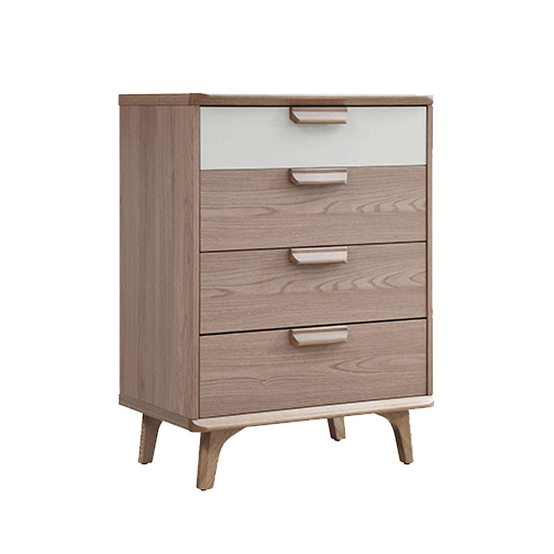 Contemporary Storage Chest Bedroom Solid Wood Chest with Drawers