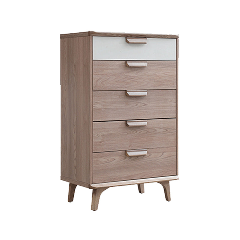 Contemporary Storage Chest Bedroom Solid Wood Chest with Drawers