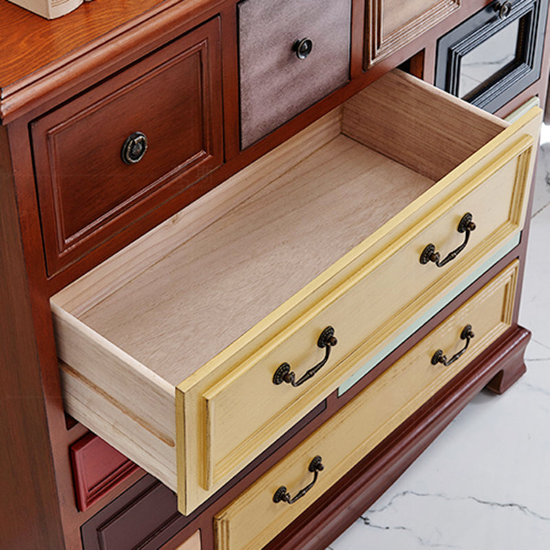 Nautical Bedroom Chest Solid Wood 16"Wide Storage Chest with Drawers