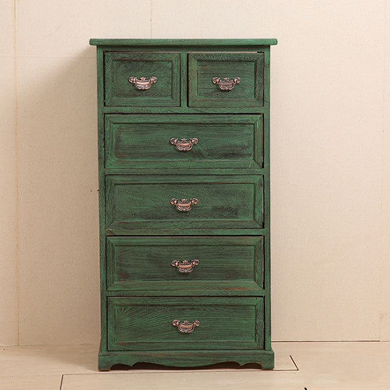 Nautical Bedroom 12" Wide Storage Chest Wooden Vertical Chest with Drawers