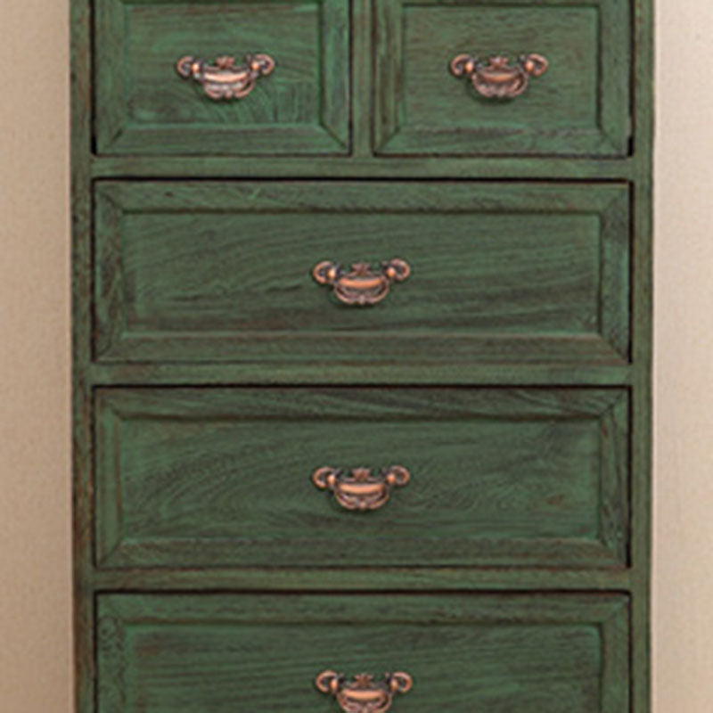 Nautical Bedroom 12" Wide Storage Chest Wooden Vertical Chest with Drawers