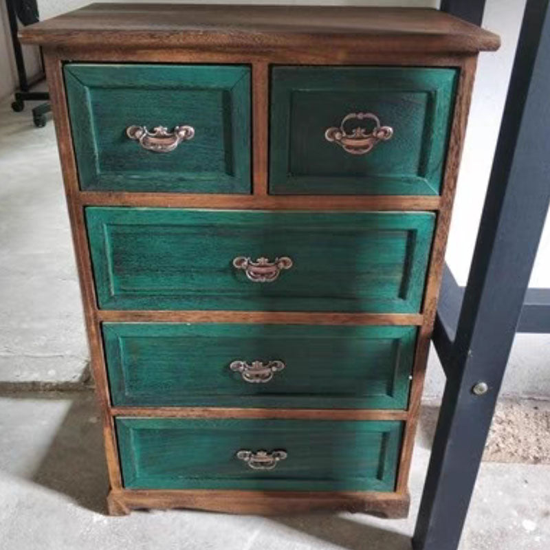 Nautical Bedroom 12" Wide Storage Chest Wooden Vertical Chest with Drawers