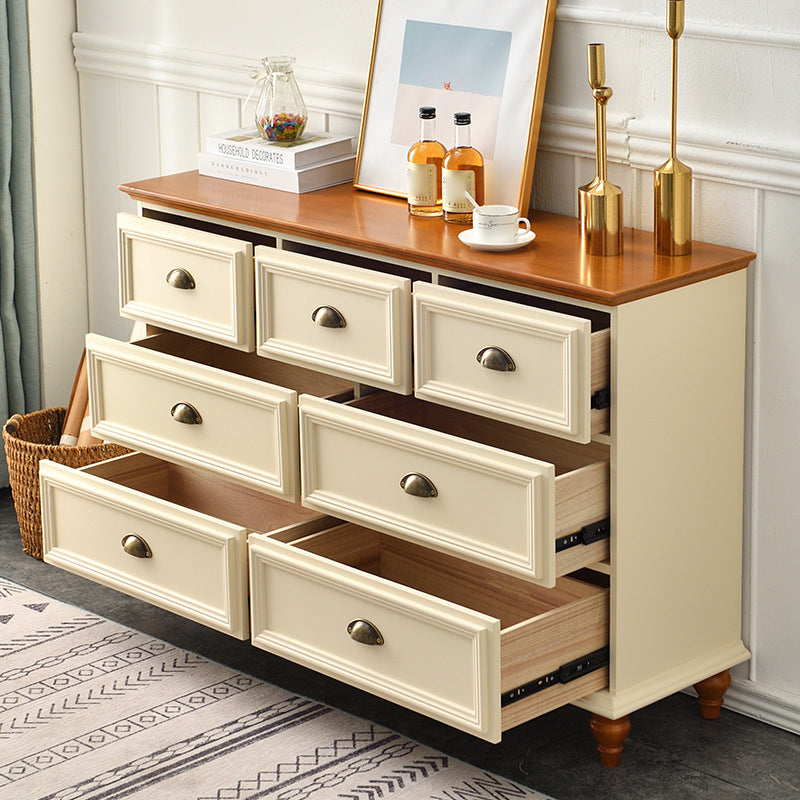 Contemporary 13.7" Wide Storage Chest 6 Soft-Close Drawers Chest