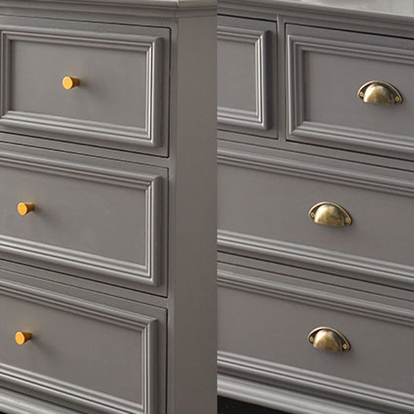 Contemporary 13.7" Wide Storage Chest 6 Soft-Close Drawers Chest